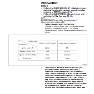 Toyota U250E Service Manual