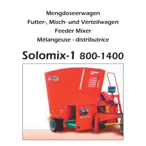 Trioliet Triolet Mullos Solomix 1 800 1400 Parts Manual