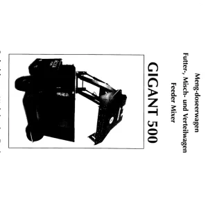 Trioliet Gigant 500 92193 0 01 Parts Manual