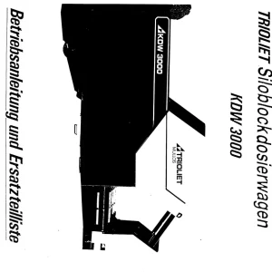 Trioliet Kdw 3000 01 Parts Manual