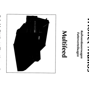 Trioliet Multifeed 92070 8 02 Parts Manual