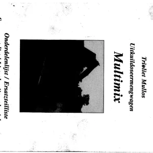 Trioliet Multimix 92064 0 02 Parts Manual