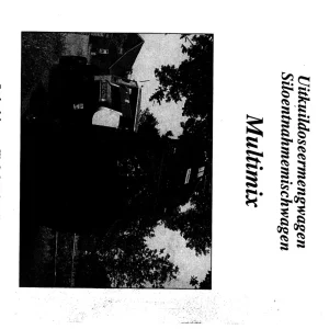 Trioliet Multimix 92105 0 04 Parts Manual