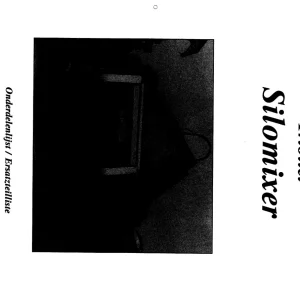 Trioliet Silomixer 05 92049 2 03 Parts Manual