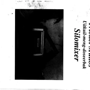 Trioliet Silomixer 06 92049 3 03 Parts Manual
