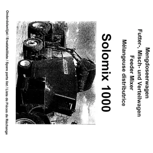 Trioliet Solomix1 1000 Ussr 92199 01 Parts Manual