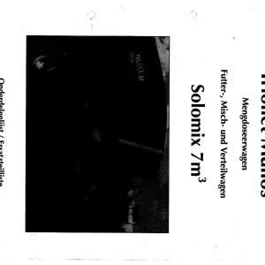 Trioliet Solomix1 7 9 92177 0 01 Parts Manual
