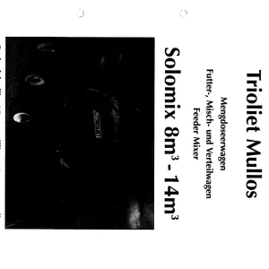 Trioliet Solomix1 800 1400 92125 3 01 Parts Manual