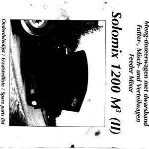 Trioliet Solomix2 12 12 L 92183 0 01 Parts Manual