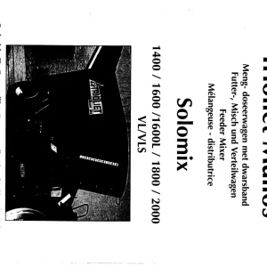 Trioliet Solomix2 1400 2000 Vl Vls 92168 5 01 2000 Parts Manual