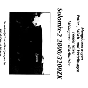 Trioliet Solomix2 2800 3200 Zk 92203 0 01 Parts Manual