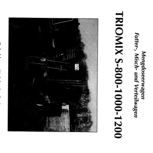 Trioliet Triomix S 1 03 92187 2 01 Parts Manual