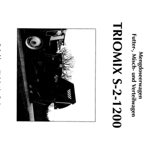 Trioliet Triomix S 2 1200 92197 1 01 Parts Manual