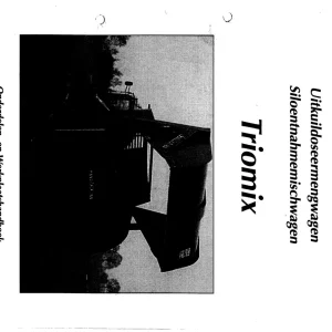 Trioliet Triomix 02 92126 1 01 Parts Manual