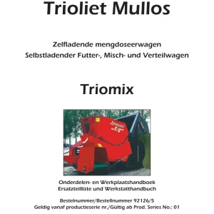 Trioliet Triomix 06 92126 5 03 Parts Manual