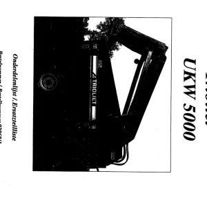 Trioliet Ukw 5000 05 92068 1 04 Parts Manual