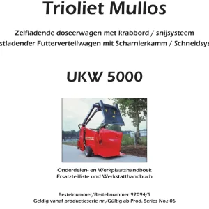 Trioliet Ukw 5000 11 92094 5 06 Parts Manual