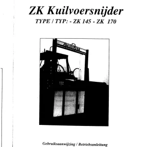 Trioliet Zk 02 92086 1 08 Parts Manual