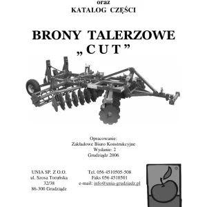 Unia Brony Talerzowe 2006 Parts Manual