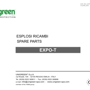Unigreen T Parts Manual