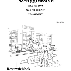Vaderstad Nz Aggressive Nza 500 1000 Nza 500 600 Nza 600 800T 2010 Parts Manual