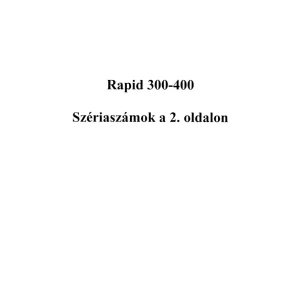 Vaderstad 300 400 Parts Manual
