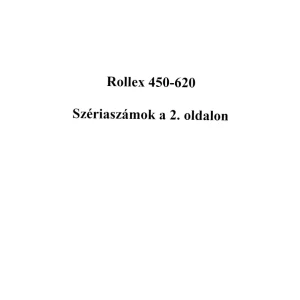 Vaderstad Rollex 350 620 Parts Manual