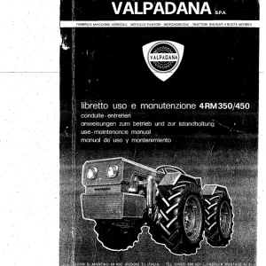 Valpadana 4Rm 350 450 Operators Manual