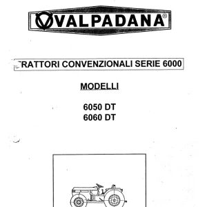 Valpadana 6050Dt 6060Dr Service Manual