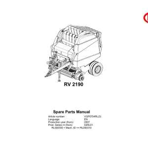 Vicon 2190 2007 Parts Manual