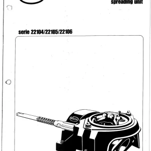 Vicon 22104 22105 22106 Parts Manual