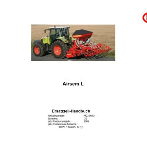Vicon Airsem L 2009 Parts Manual
