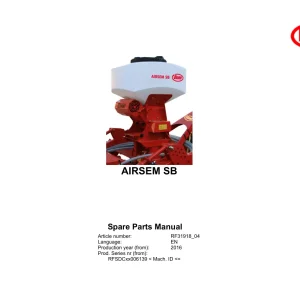 Vicon Airsem Sb 2016 Parts Manual