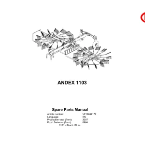 Vicon Andex 1103 2007 Parts Manual