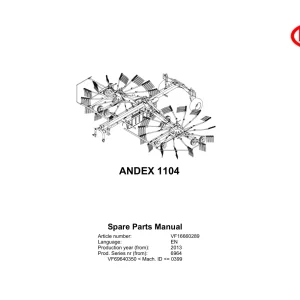 Vicon Andex 1104 2013 Parts Manual