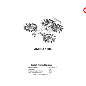 Vicon Andex 1304 2016 Parts Manual