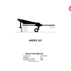 Vicon Andex 323 1997 Parts Manual