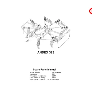 Vicon Andex 323 2014 Parts Manual
