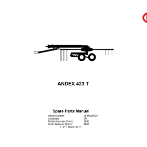 Vicon Andex 423T 1999 Parts Manual