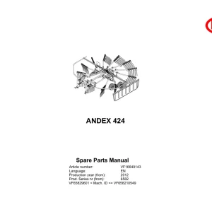 Vicon Andex 424 2012 Parts Manual