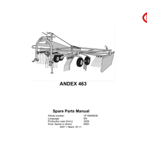 Vicon Andex 463 2008 Parts Manual