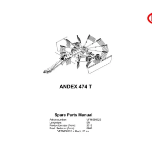 Vicon Andex 474T 2013 Parts Manual