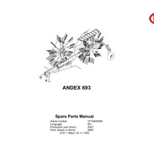 Vicon Andex 693 2007 Parts Manual