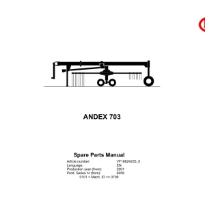 Vicon Andex 703 2001 Parts Manual