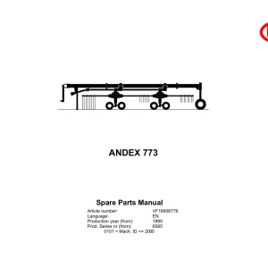Vicon Andex 773 1999 Parts Manual