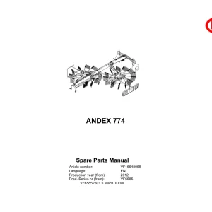 Vicon Andex 774 2012 Parts Manual
