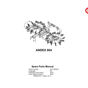 Vicon Andex 804 2015 Parts Manual