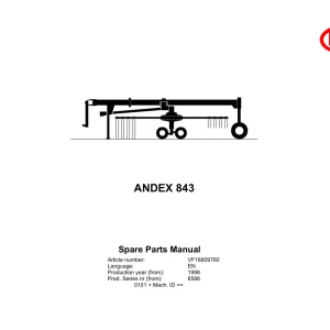 Vicon Andex 843 1998 Parts Manual