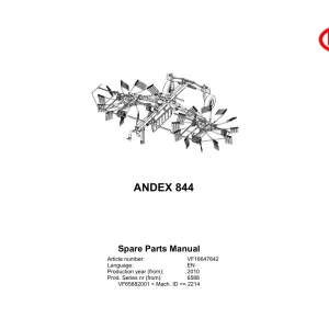 Vicon Andex 844 2010 Parts Manual
