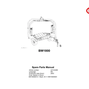 Vicon Bw1800 2003 Parts Manual